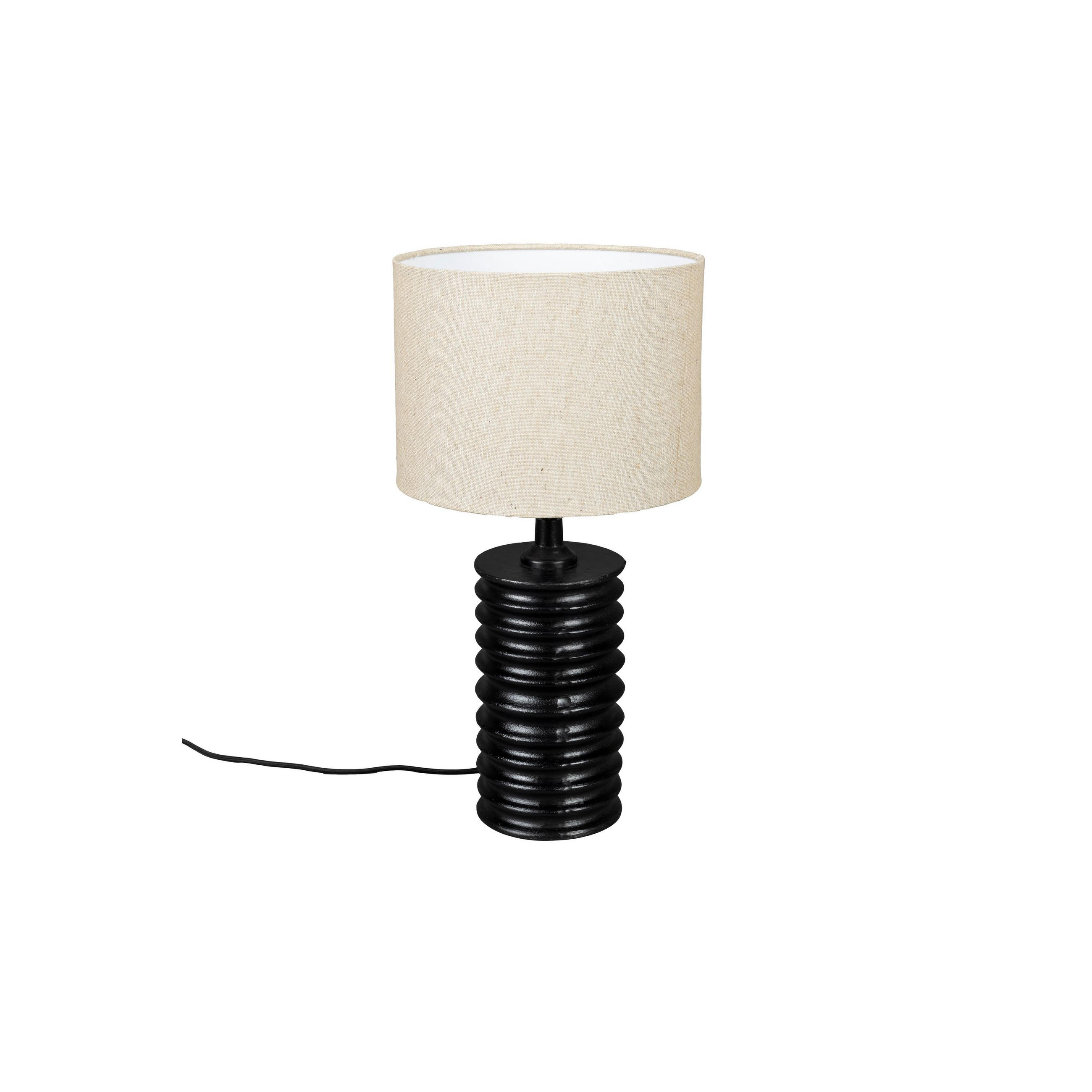 TISCHLAMPE Yalu - Schwarz, Metall (27/27/54cm) - Dutchbone