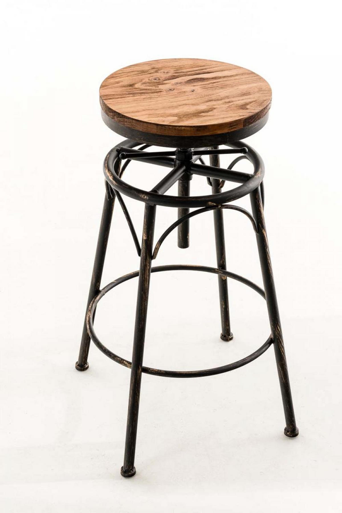 BARHOCKER Metall Bronze - Bronzefarben, Metall (42/70/42cm) - CLP