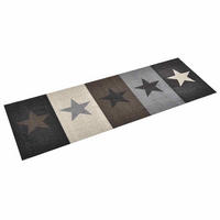 KÜCHENBODENMATTE Waschbar Stern 60/180 Cm - Multicolor, Kunststoff (60/180cm) - vidaXL