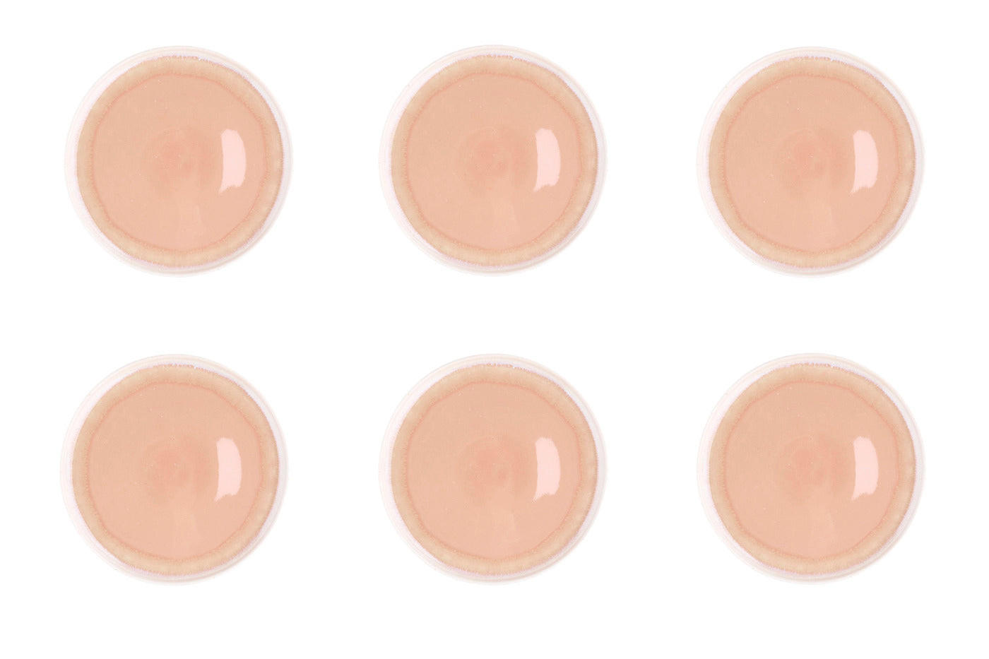 TELLER Oxygen Ø21,5cm - 6er-Set -Puderrosa - Pink, Keramik (21.5cm) - Björn