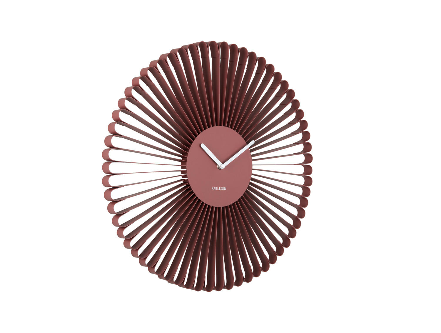 Karlsson Wanduhr Rot 4x50x50 cm