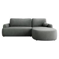 ECKSOFA Loridu, Seite: Rechts - Schwarz/Graphitfarben, Holz/Kunststoff (250/174cm) - MIRJAN24
