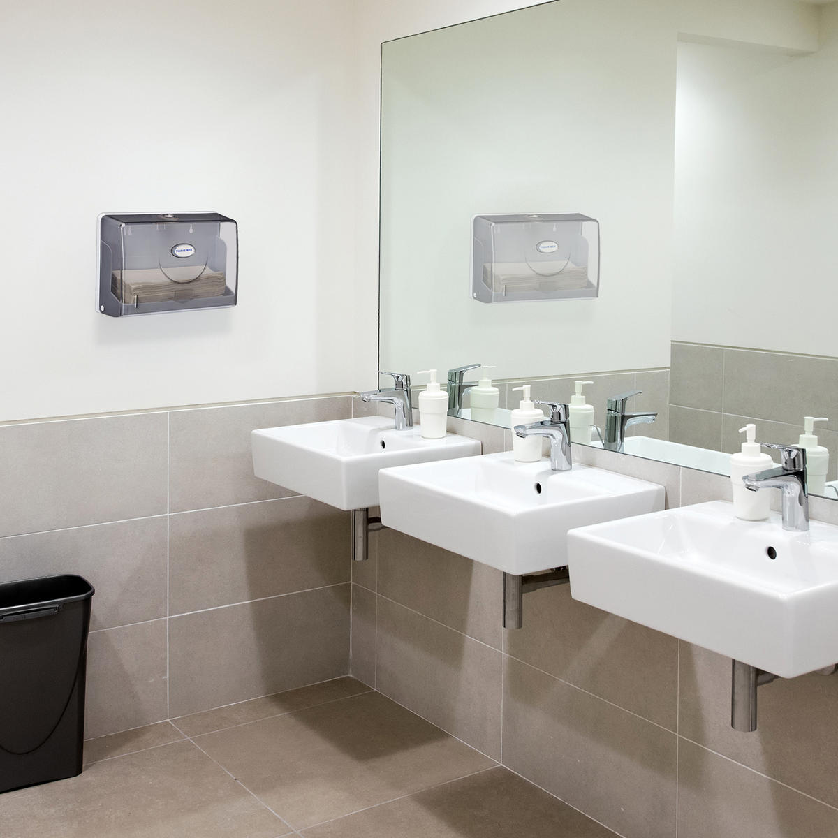 ZÁSOBNÍK na papírové ručníky - různobarevná, plast (27.5/20.5/10cm) - Relaxdays