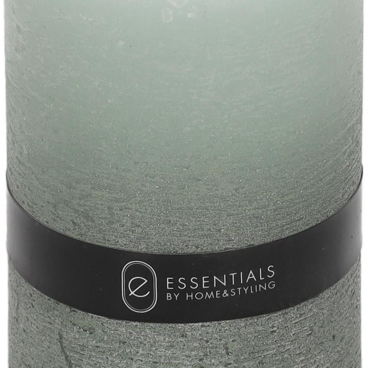 KERZE Dip Dye 7/7/10 cm - Grau, Paraffin (7/10/7cm) - Home Styling Collection