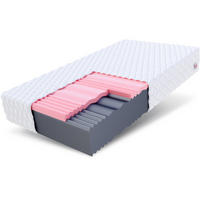 KALTSCHAUMMATRATZE Selectmaxdouble H3 H4 24 cm - Weiß, Textil (140/200cm) - FDM