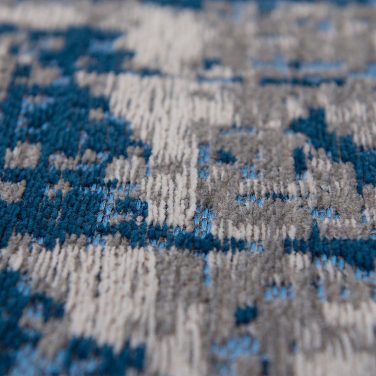 TEPPICH Bronx Azurite Mad Men 200/280 cm - Blau, Textil (200/280cm) - Louis De Poortere