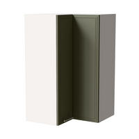 ECKHÄNGESCHRANK Salo W14/60 Weiß / Reed Green Matt 60 / 60 / 96cm - Weiß/Grün, Holz/Holzwerkstoff (60/96/60cm) - Feldmann-Wohnen