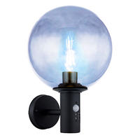 LED AUSSENLEUCHTE HEDWIG Anthrazit Glas rauch - Anthrazit, Glas (25/26.5/37cm) - Globo Lighting