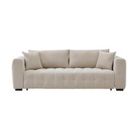 SCHLAFSOFA - 3 Personen - stoff - beige Panilo - Beige, Textil (240/85/97cm) - Vente-Unique