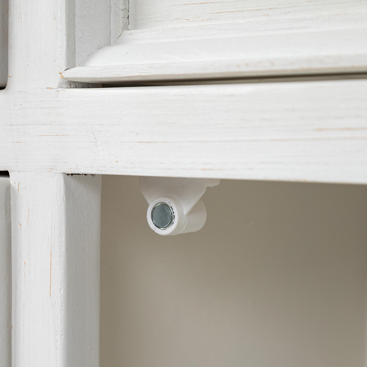 SIDEBOARD - Kiefer massiv - Weiß/Kieferfarben, Holz (159/90/40cm) - home24
