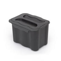RECYCLINGBEHÄLTER zum Aufhängen an der Tür, 1 x 5 Liter Recycling-Behälter, mit Deckel, Kunststoff, anthrazitgrau - Anthrazit, Kunststoff (20.5/19cm) - EMUCA