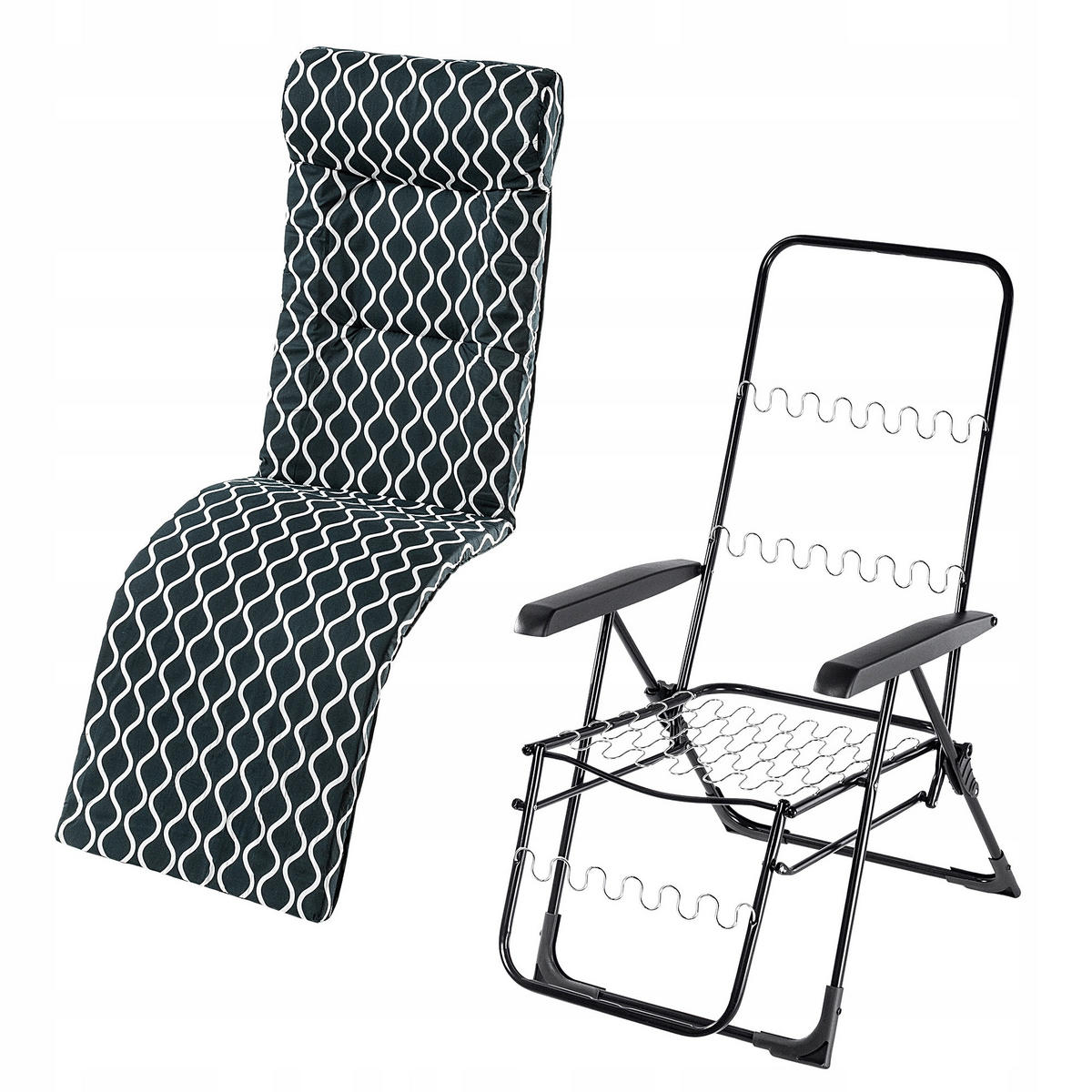 GARTENSESSEL grüne Diamanten - Grün, Metall (55/160cm) - KADAX