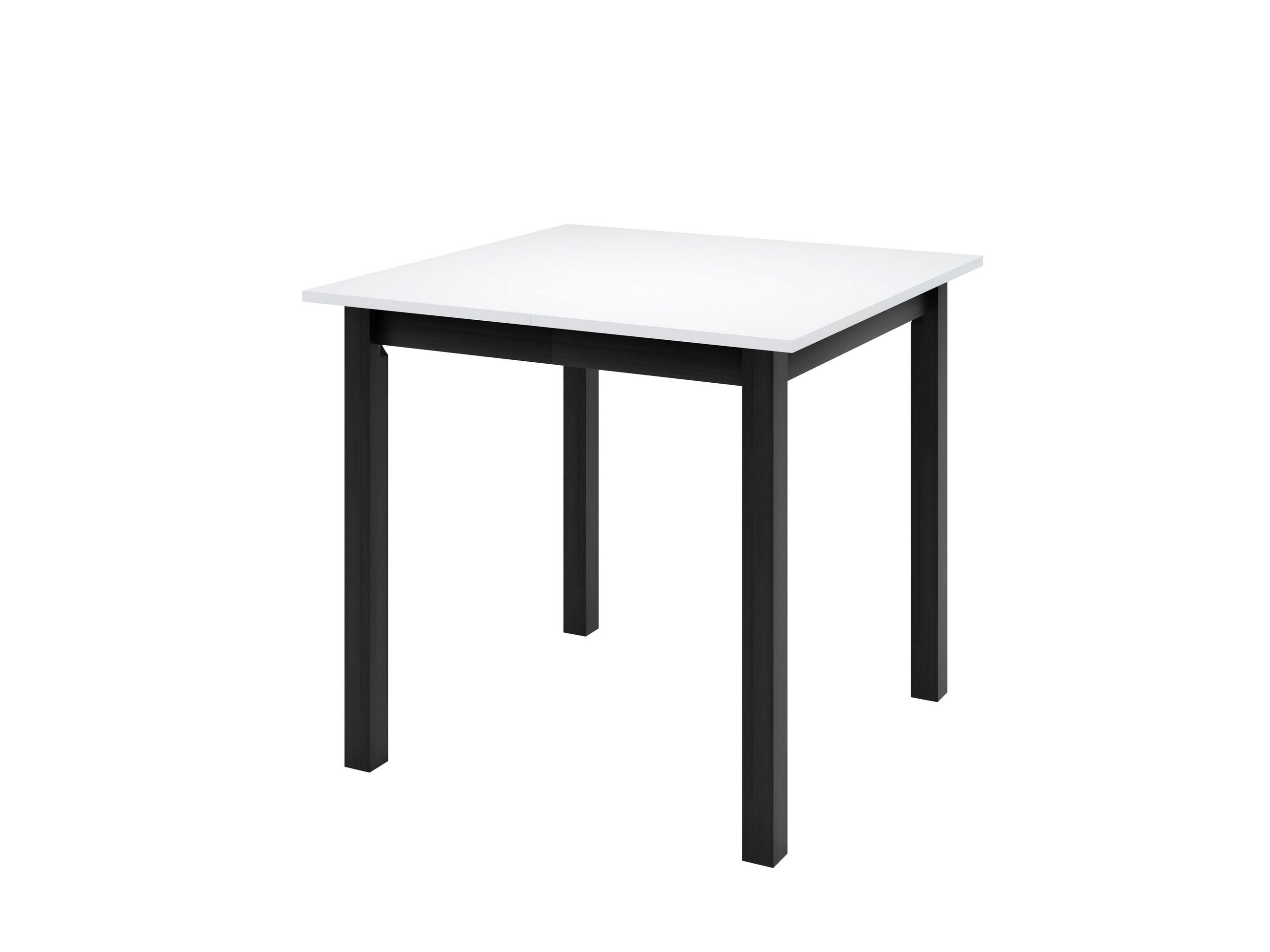 ESSTISCH MARCO P Ausziehbar 85 - 125 / 85 x 77 cm - Schwarz/Weiß, Holz (85/85/77cm) - MASSENO