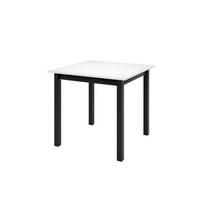 ESSTISCH MARCO P Ausziehbar 85 - 125 / 85 x 77 cm - Schwarz/Weiß, Holz (85/85/77cm) - MASSENO