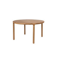ESSTISCH Storm Rund 128 cm Natural - Naturfarben, Holz (128/128/75cm) - Zuiver