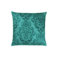 KISSENNHÜLLE Epoche petrol-grün 50/50 cm - Petrol, Textil (50/50cm) - beties Heimtextil
