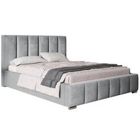 BETT Grau BEN 1 Gepolstert 90x200 cm - Schwarz/Grau, Textil (90/200cm) - Sepro Meble