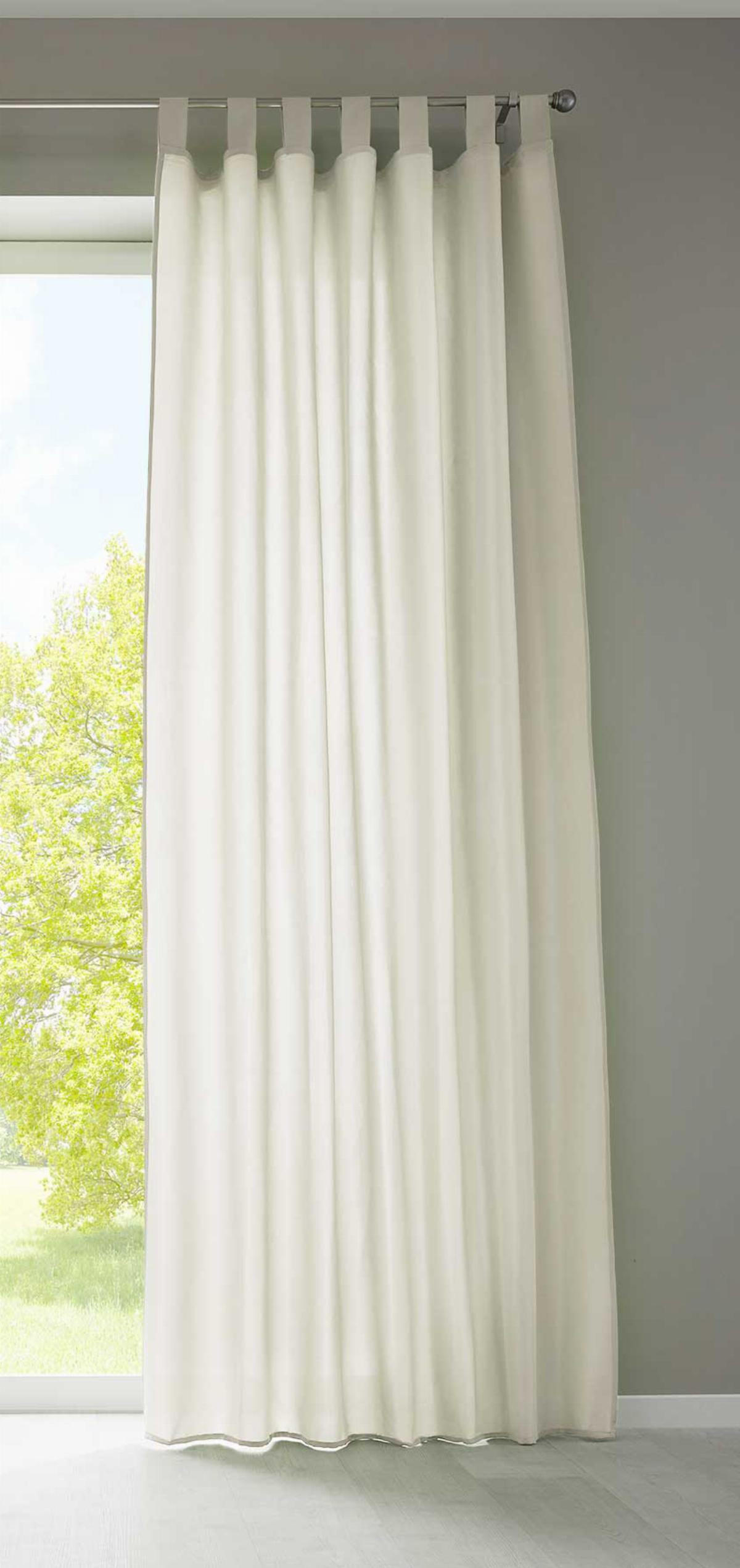 VORHANG POTSDAM HxB 245x140 cm Creme - Creme, Textil (140/245cm) - Gardinenbox