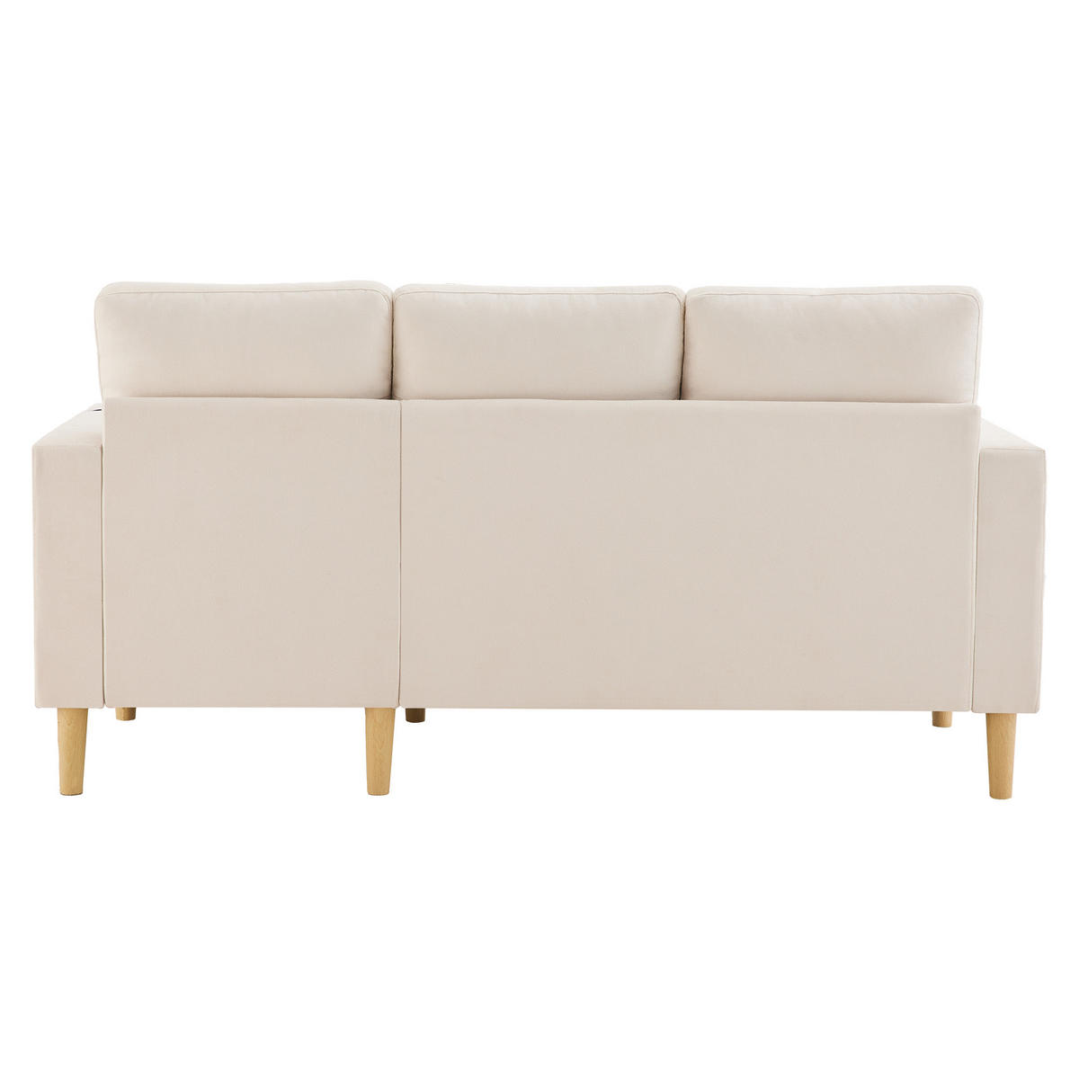 ECKSOFA 175/129/90 cm Beige - Beige, Textil (129/175cm)