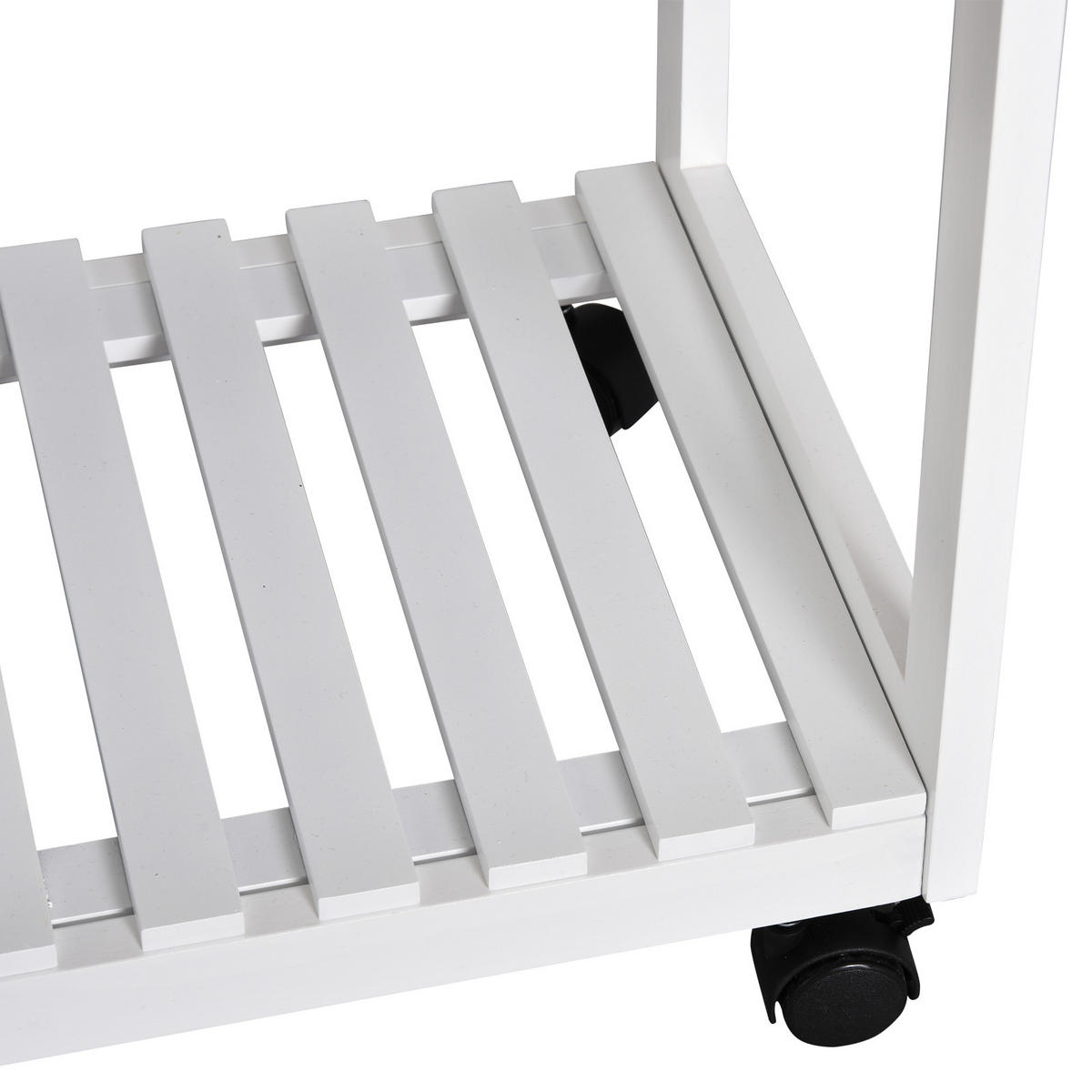 BARTISCH-SET DE-14686 klappbar mit Rollen & 2 Hockern Eiche hell - Beige, Holzwerkstoff (83/74/83cm) - ComfortXL