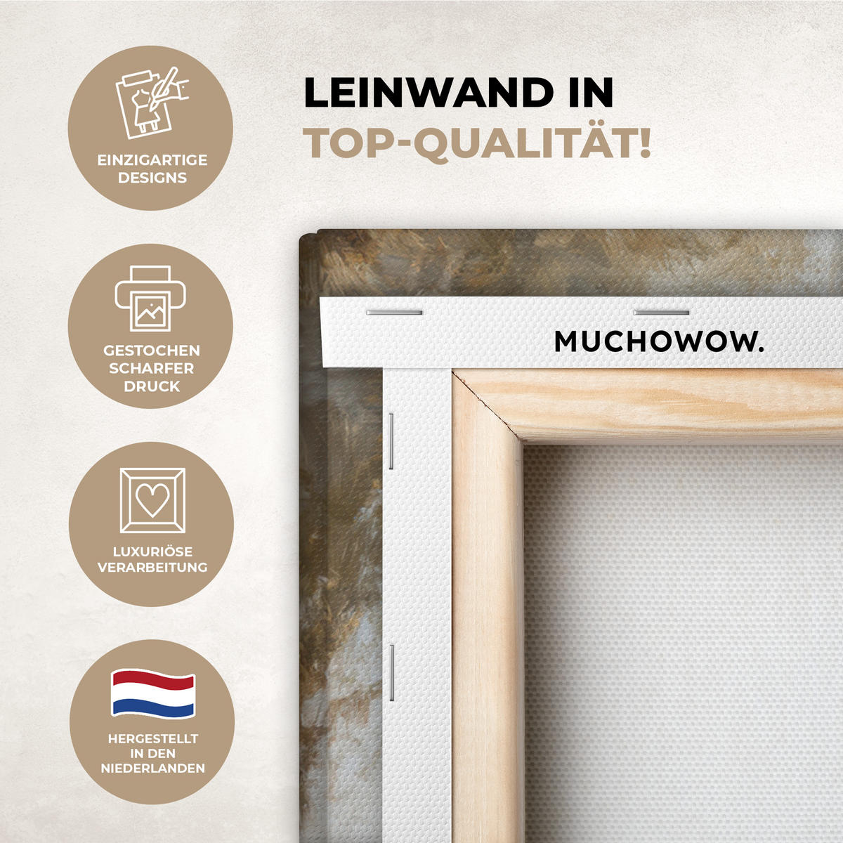 LEINWANDBILD Jesus - Kniend - Waldlandschaft - Betend Wandbild Wohnzimmer 60x80 cm - Beige/Hellblau, Textil (60/80cm) - MuchoWow