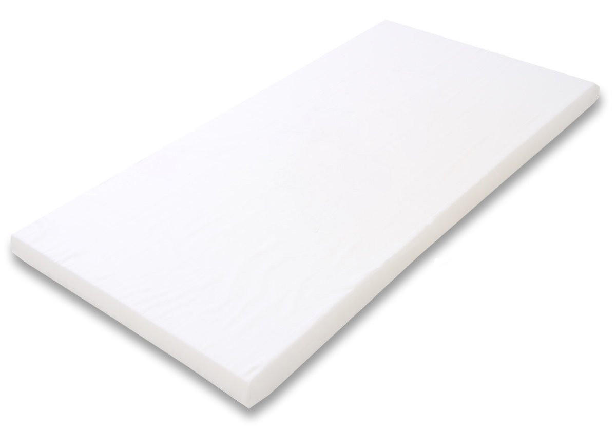 KINDERMATRATZE 60 x 120 cm klappbar, Schaumstoff, Mikrofaserbezug Weiß - Weiß, Naturmaterialien - Best for Kids