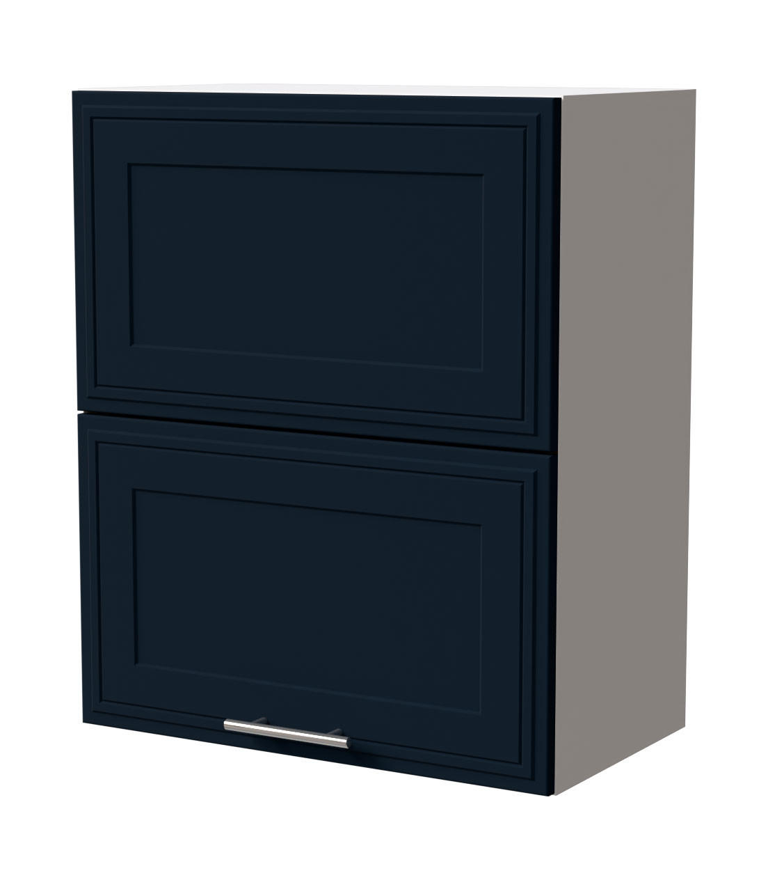 KLAPPHÄNGESCHRANK Salo W8B/60-AV Weiß / Indigo Matt 60 / 32,5 / 72cm - Weiß/Dunkelblau, Holz/Holzwerkstoff (60/72/32.5cm) - Feldmann-Wohnen