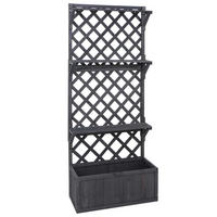 HOCHBEET Anthrazit - Anthrazit, Holz (77/177/33cm) - MCW