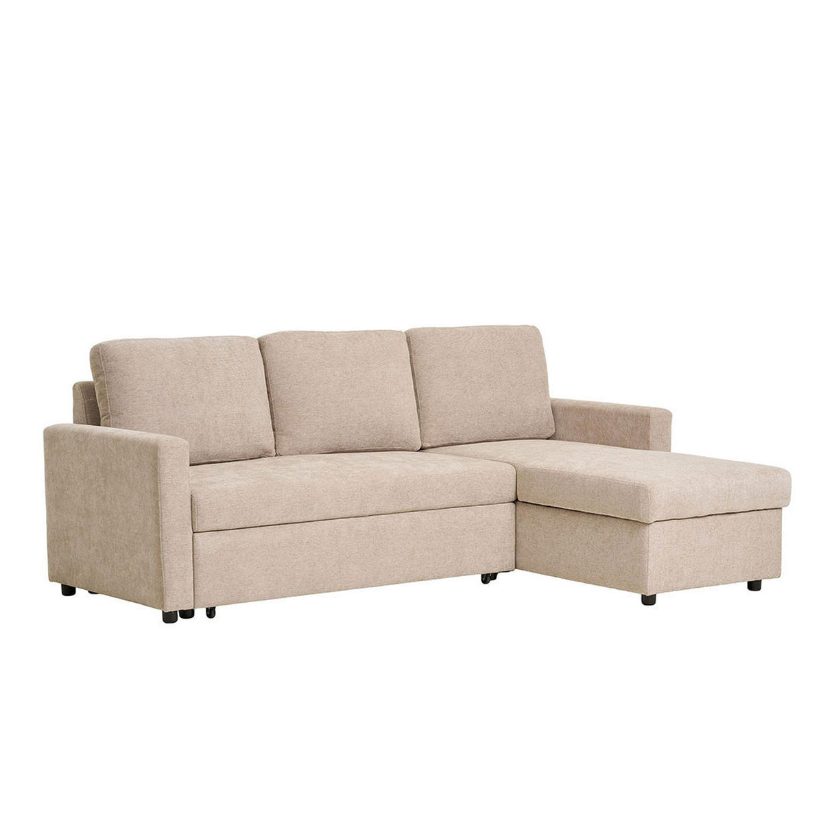 SCHLAFSOFA, Belfast, Sandfarben, Polyester, 150 x 218 x 87 cm - Sandfarben, Textil (150/87/218cm) - ebuy24