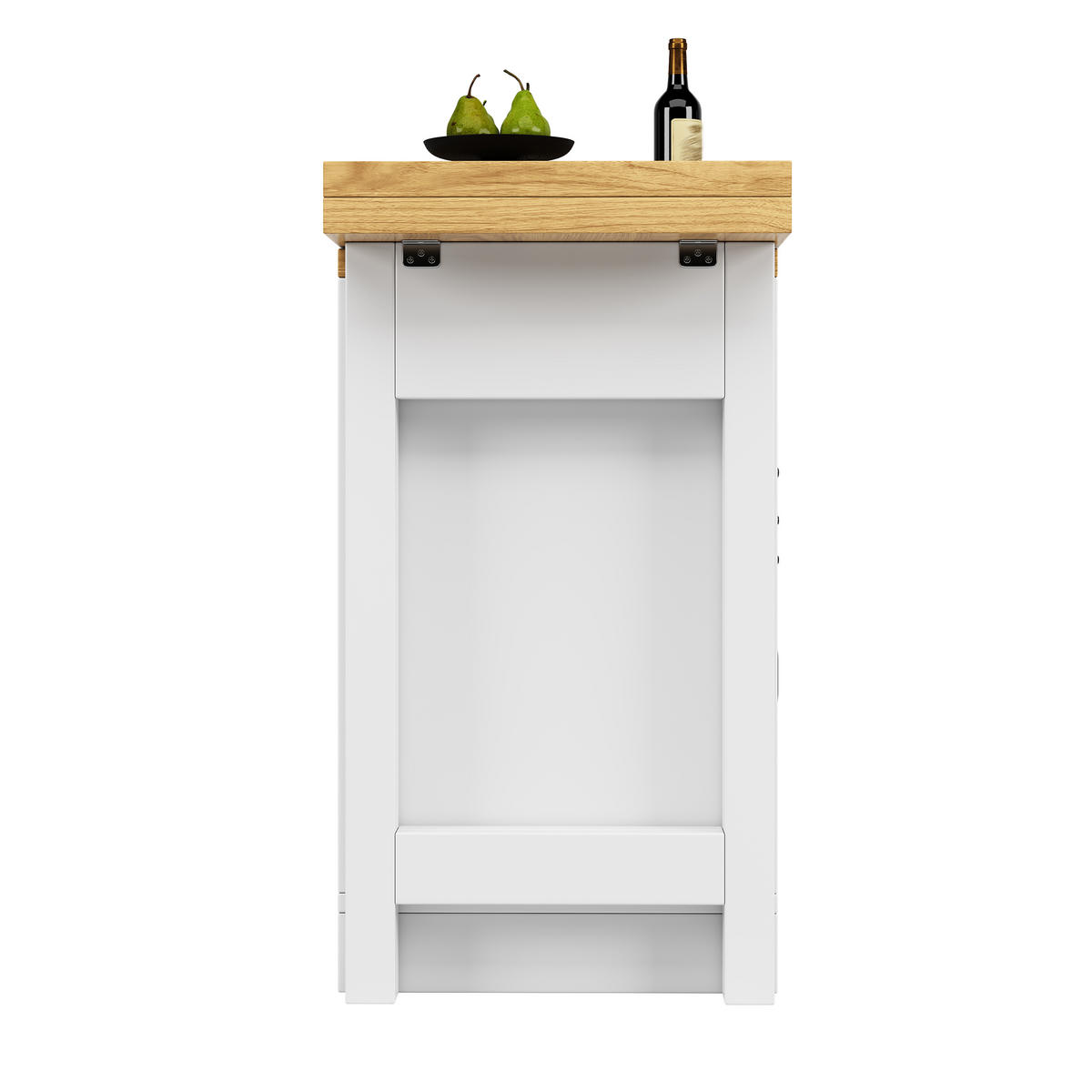 KÜCHENINSEL 360° Drehbar Stauraum Modern - Weiß, Holzwerkstoff (120/72/40cm) - FLIEKS