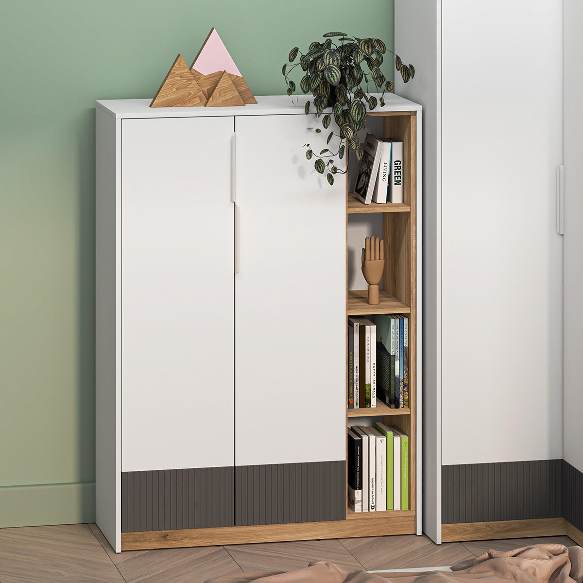 BÜCHERREGAL Ronan Weiß - Weiß, Holzwerkstoff (101/140/40cm) - Petits-meubles