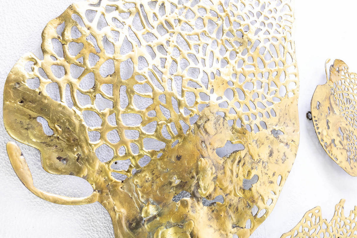 WANDDEKO Gold 60/47 cm - Goldfarben, Metall (3.01/47/2cm) - KUNSTLOFT