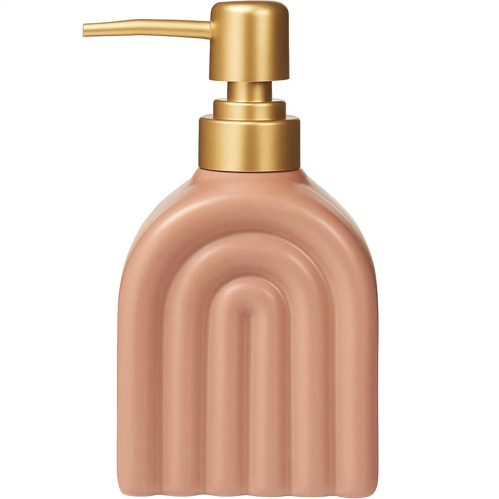 Bathroom solutions Keramik-Seifenspender Rosa 9x6x15 cm