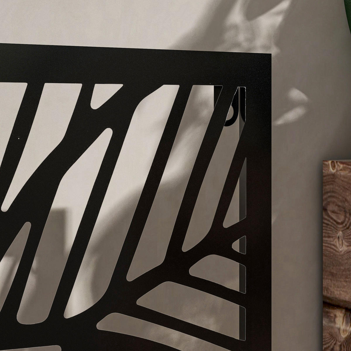 HOCHBEET, Blumenkübel 61 x 23 x 113cm - Schwarz, Metall (23/113/61cm) - Outsunny