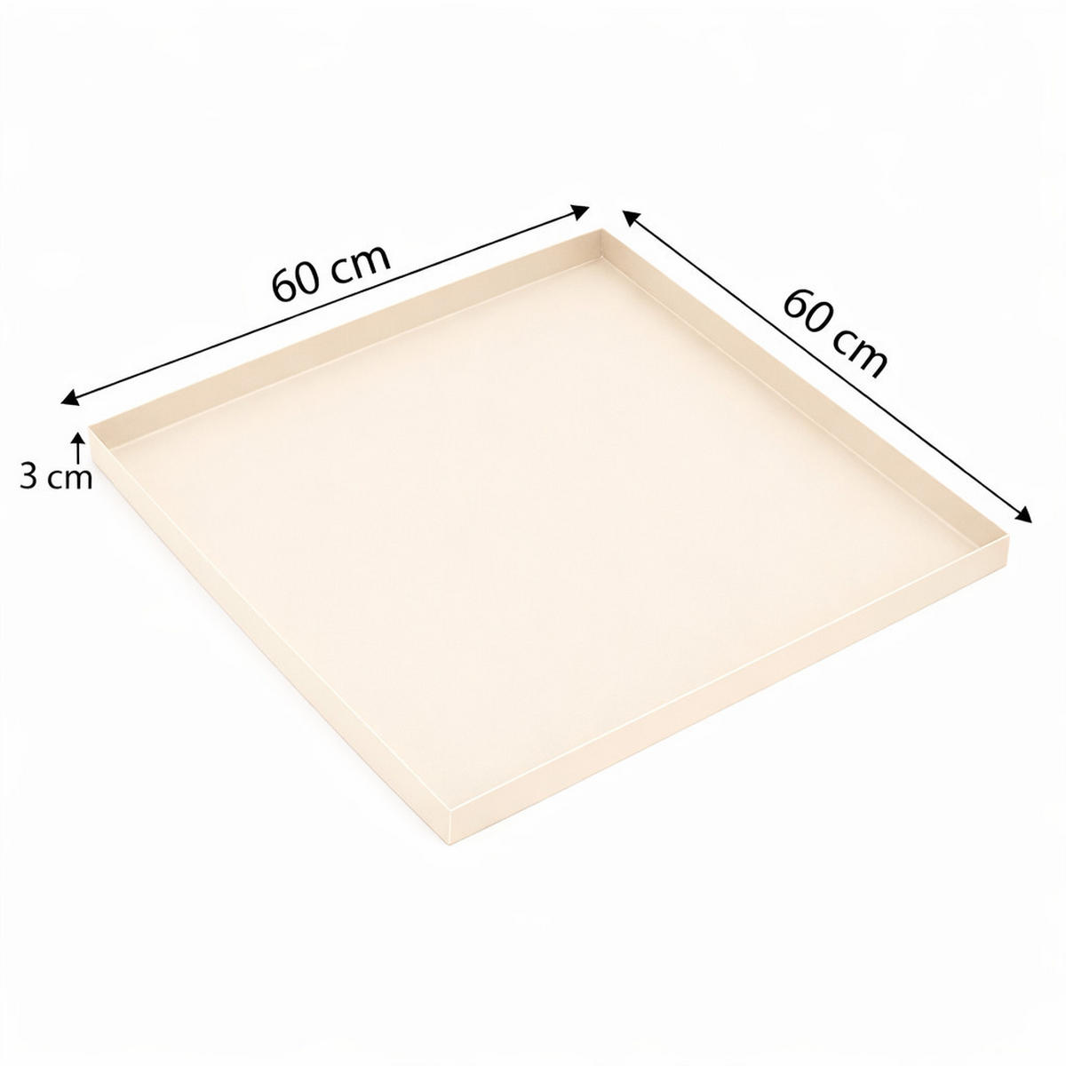 TABLETT Brew Beige - Beige, Metall (60/3/60cm) - LOFT42