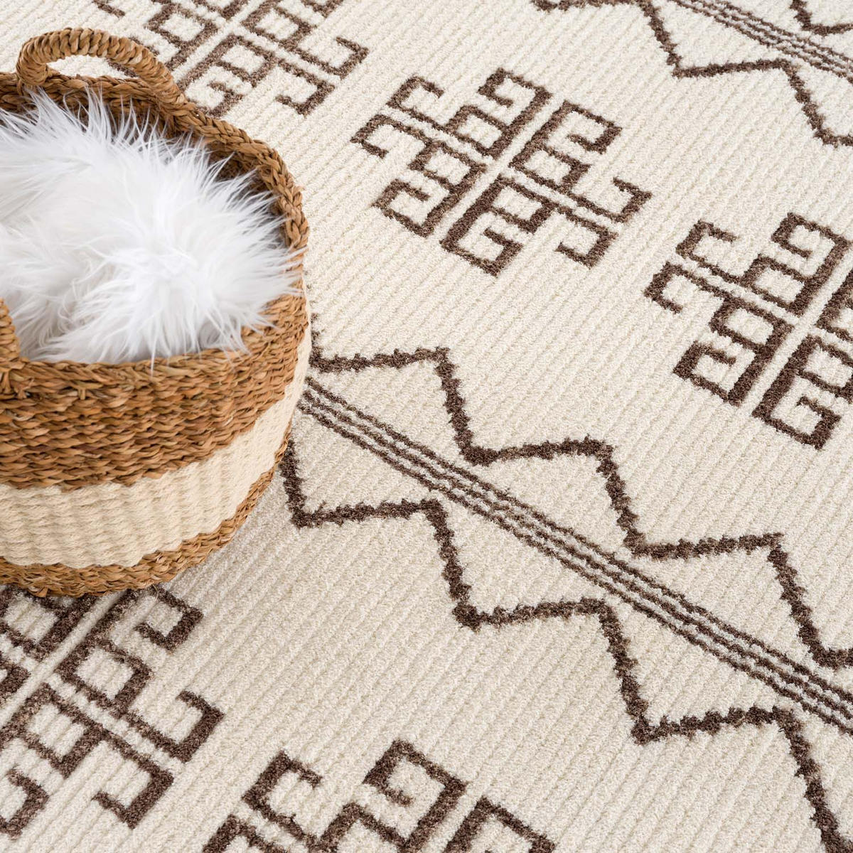KURZFLOR-TEPPICH April 0608 Creme 160x230 cm - Creme, Textil (160/230cm) - carpet city