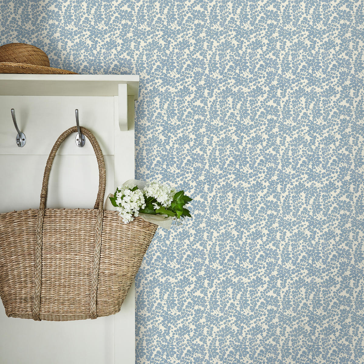 VLIESTAPETE Cariad Spray Newport Blue - Blau, Papier/Kunststoff (52/1000cm) - Graham & Brown