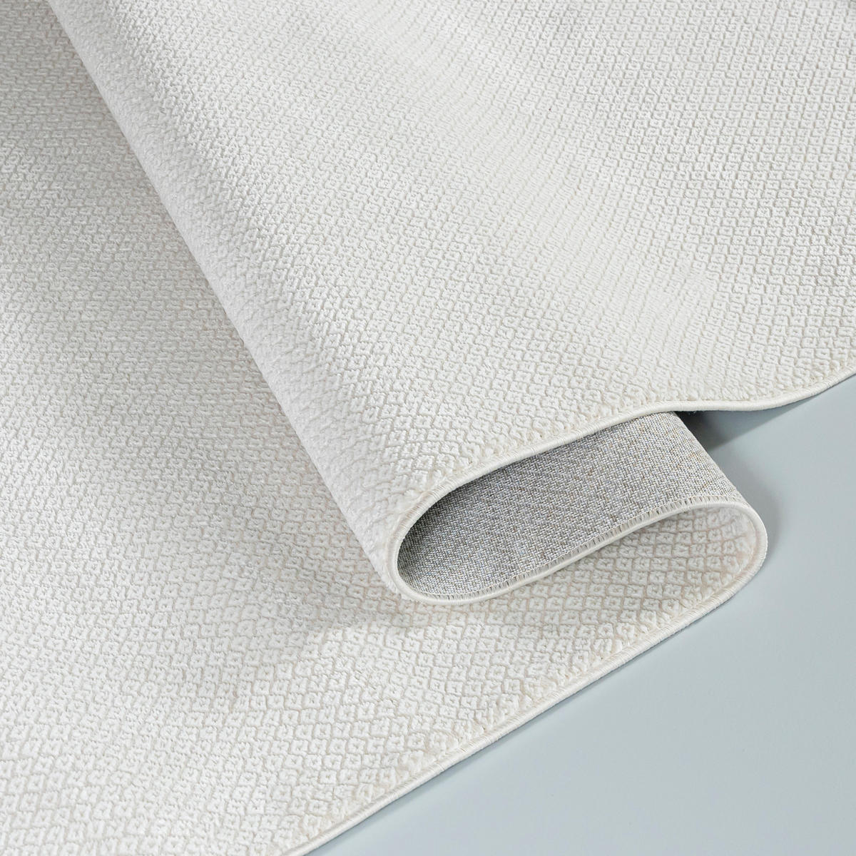 TEPPICH Weiß Modern Geometrisch - Rechteckig Minimalistisch - 300 x 400 cm - Ecru/Weiß, Textil (300/400cm) - Mazovia