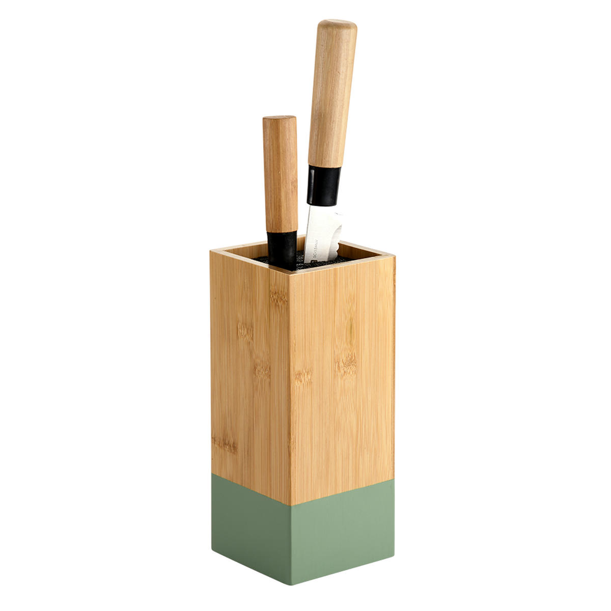 MESSERBLOCK Bambus - Grün, Naturmaterialien (10/23/10cm) - Kesper
