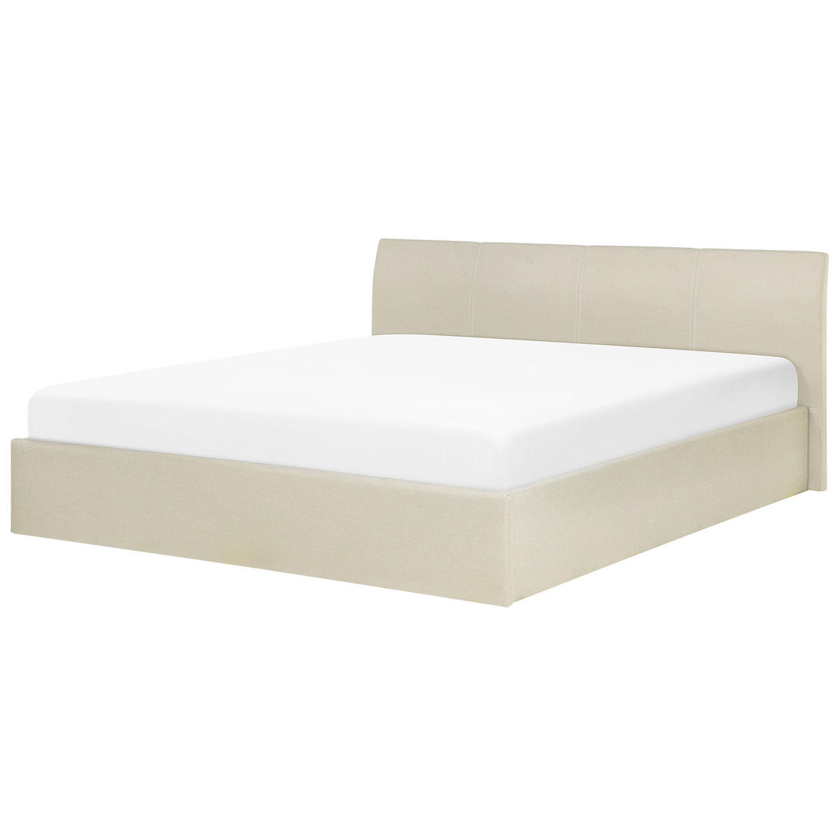 POLSTERBETT 180/200cm Beige Orbey - Beige, Textil (180/200cm) - Beliani