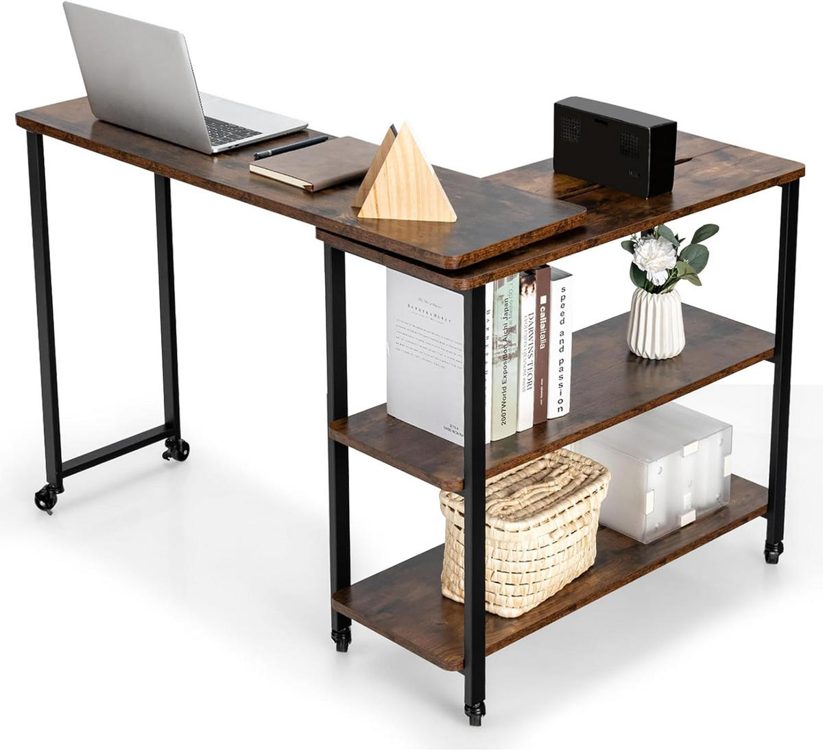 BEISTELLTISCH 73cm Braun - Braun, Holz (157/30/73cm) - COSTWAY