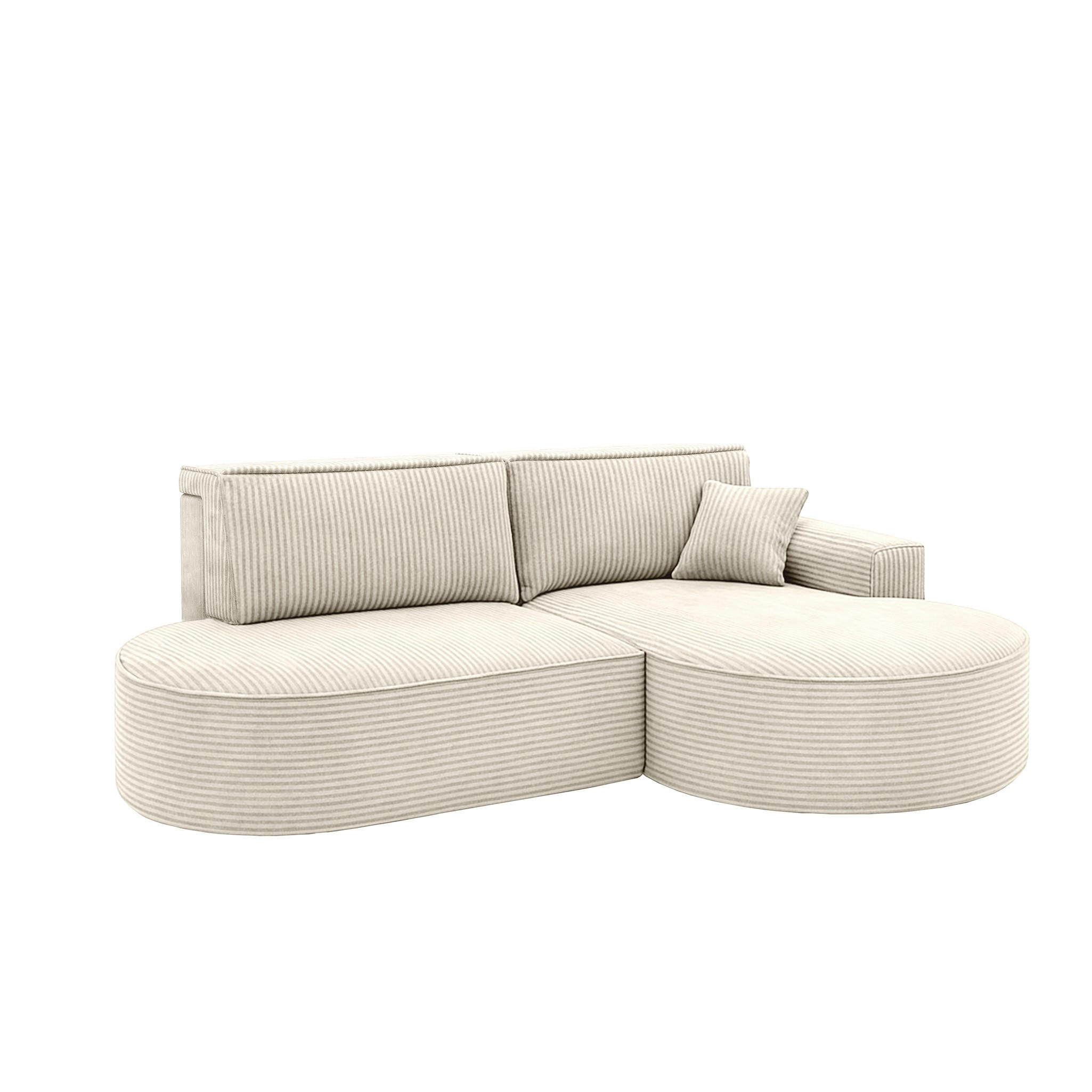 Fun Möbel Ecksofa Weiß 278x179 cm