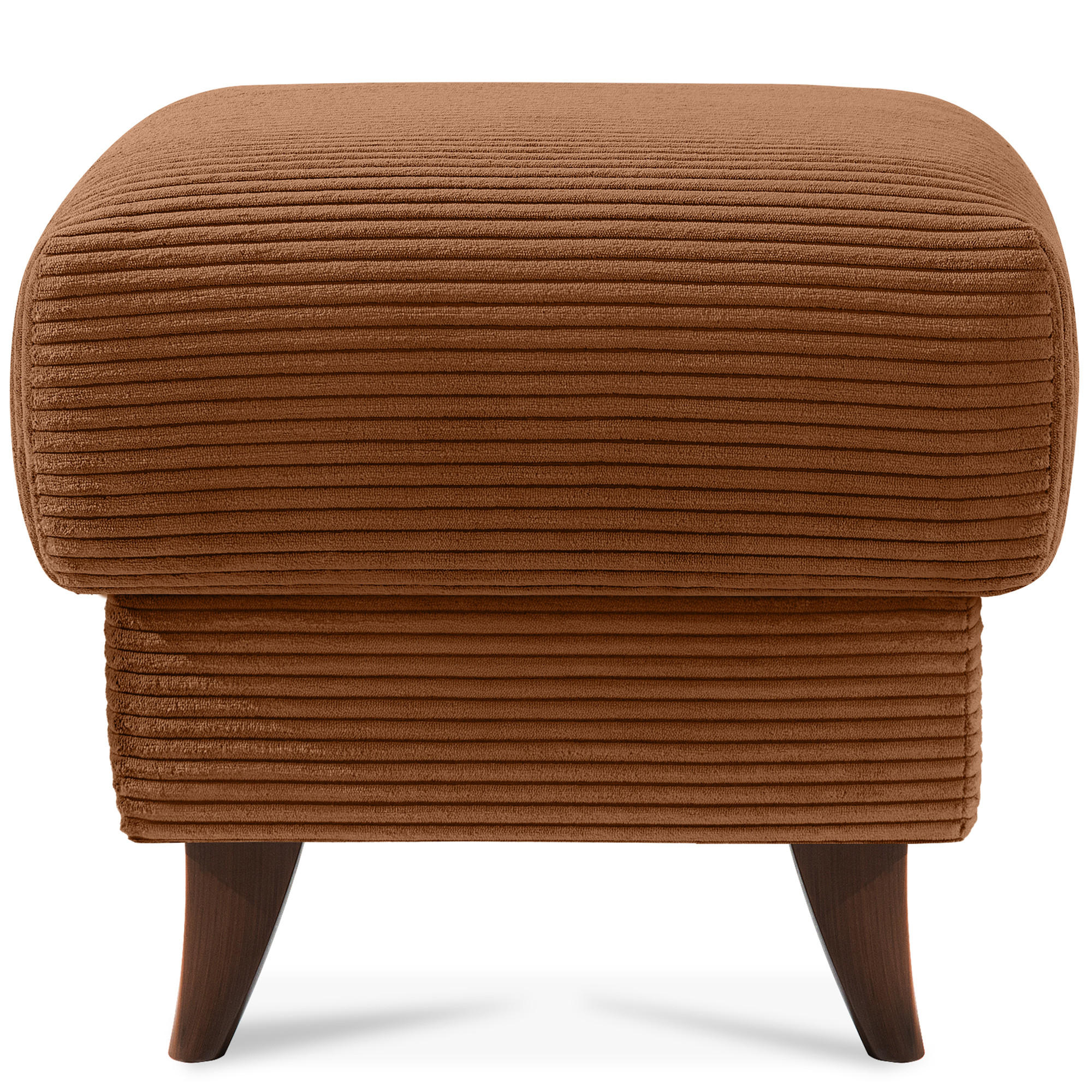 FUẞSTÜTZE GUSTAVO II, Rostbraun - Rotbraun/Braun, Holz/Holzwerkstoff (53/49/53cm) - KONSIMO®