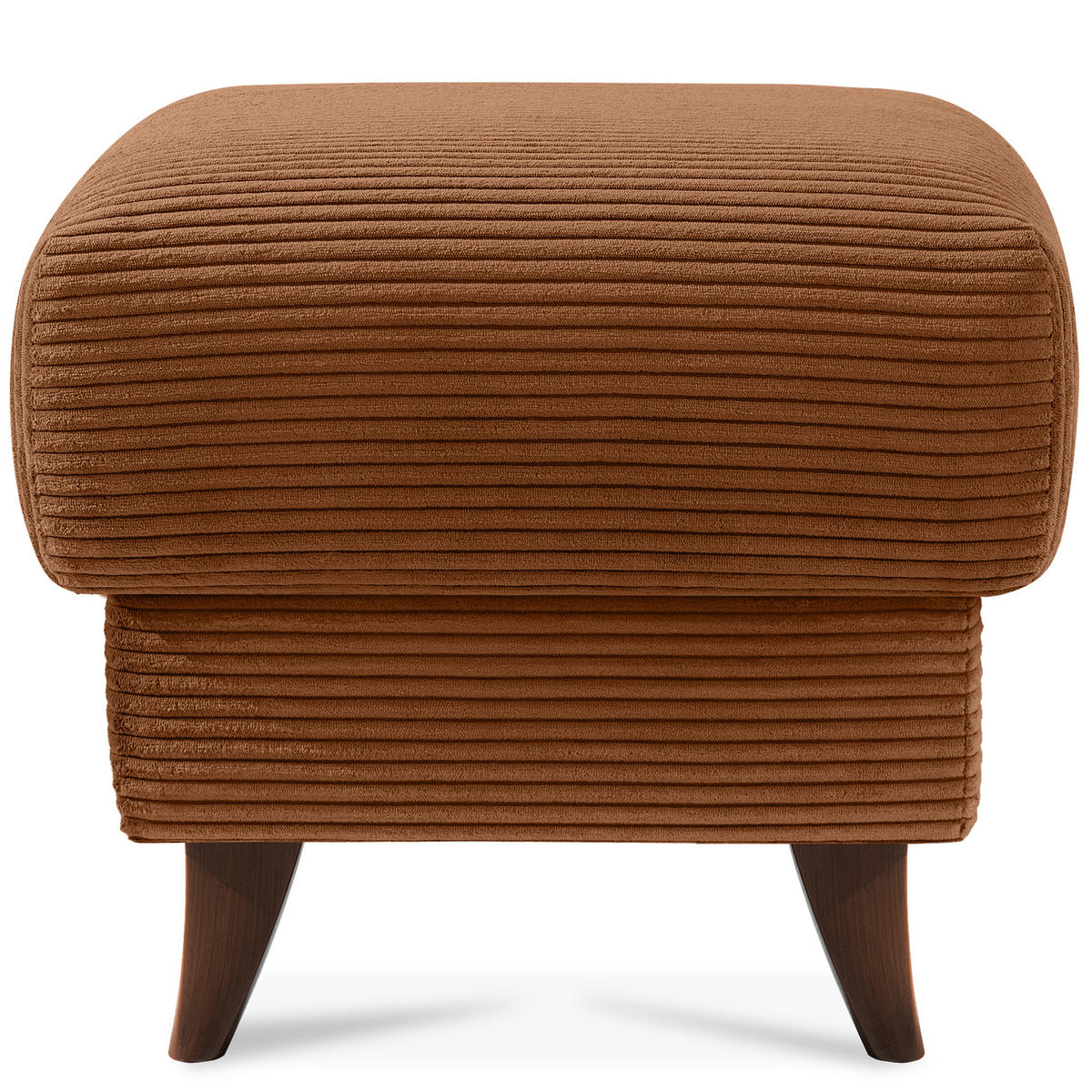 FUẞSTÜTZE GUSTAVO II, Rostbraun - Rotbraun/Braun, Holz/Holzwerkstoff (53/49/53cm) - KONSIMO®