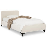 POLSTERBETT LAVORO 90X200 CM - Creme, Textil (90/200cm) - IDIMEX