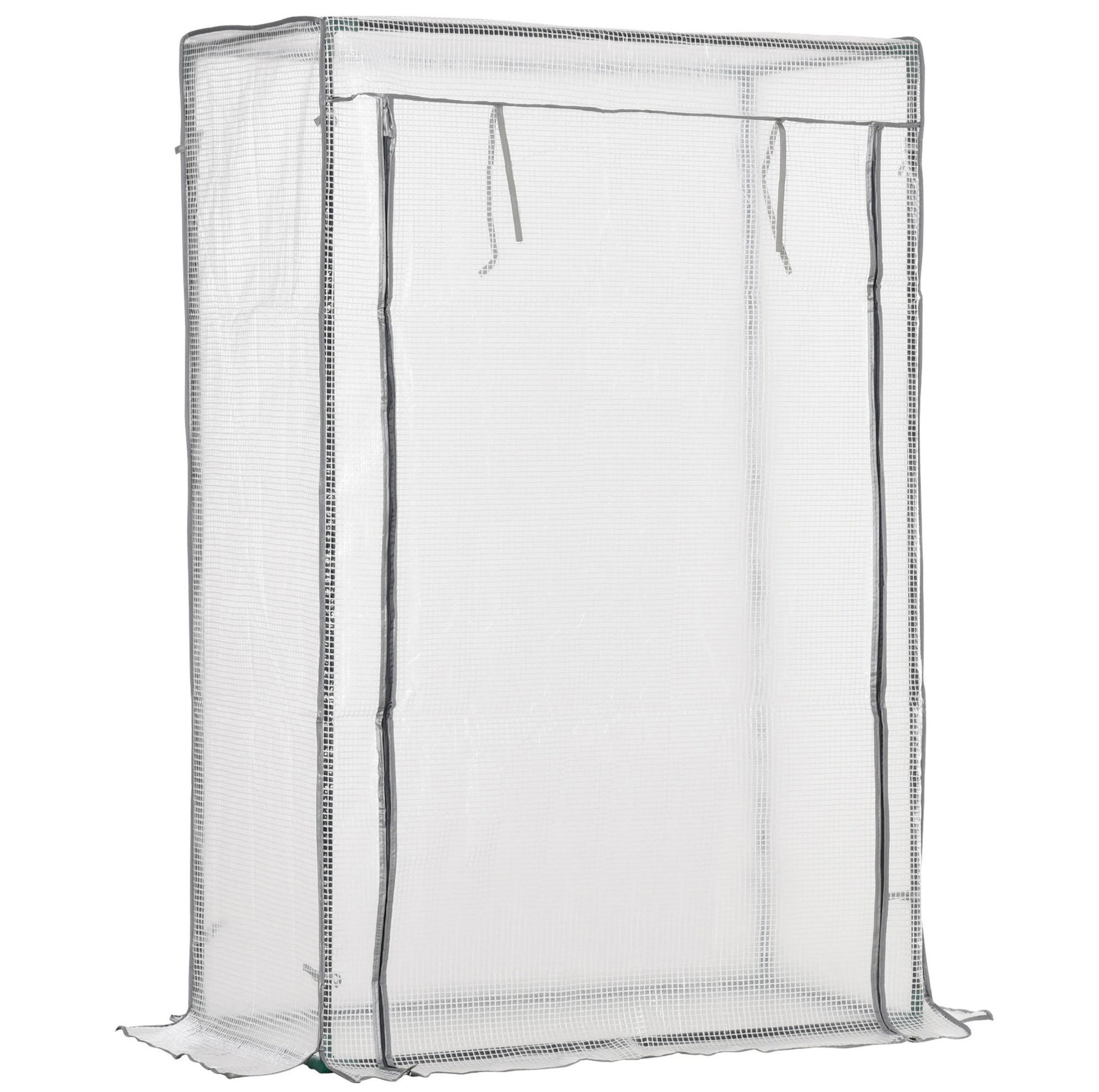 Modfu FÓLIOVNÍK z oceli 100x50x150 cm bílý s rolovacími dveřmi a UV odolným krytem pro malé prostory