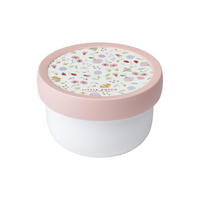 FRUCHTBOX MIT GABEL Campus Flowers & Butterflies 300 ml - Weiß/Rosa, Kunststoff (6.7/10.4/6.7cm) - Mepal