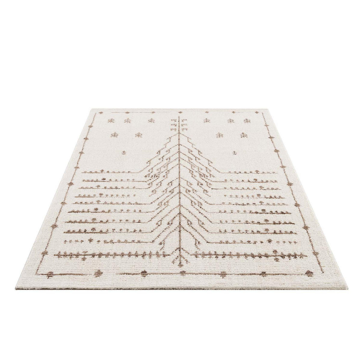 KURZFLOR-TEPPICH April 2308 Creme 160x230 cm - Creme, Textil (160/230cm) - carpet city