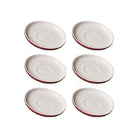 ESPRESSOUNTERTASSEN Jasper beere ø 10.5 cm 6er Set - Beere, Keramik (10.5cm) - Ritzenhoff Breker
