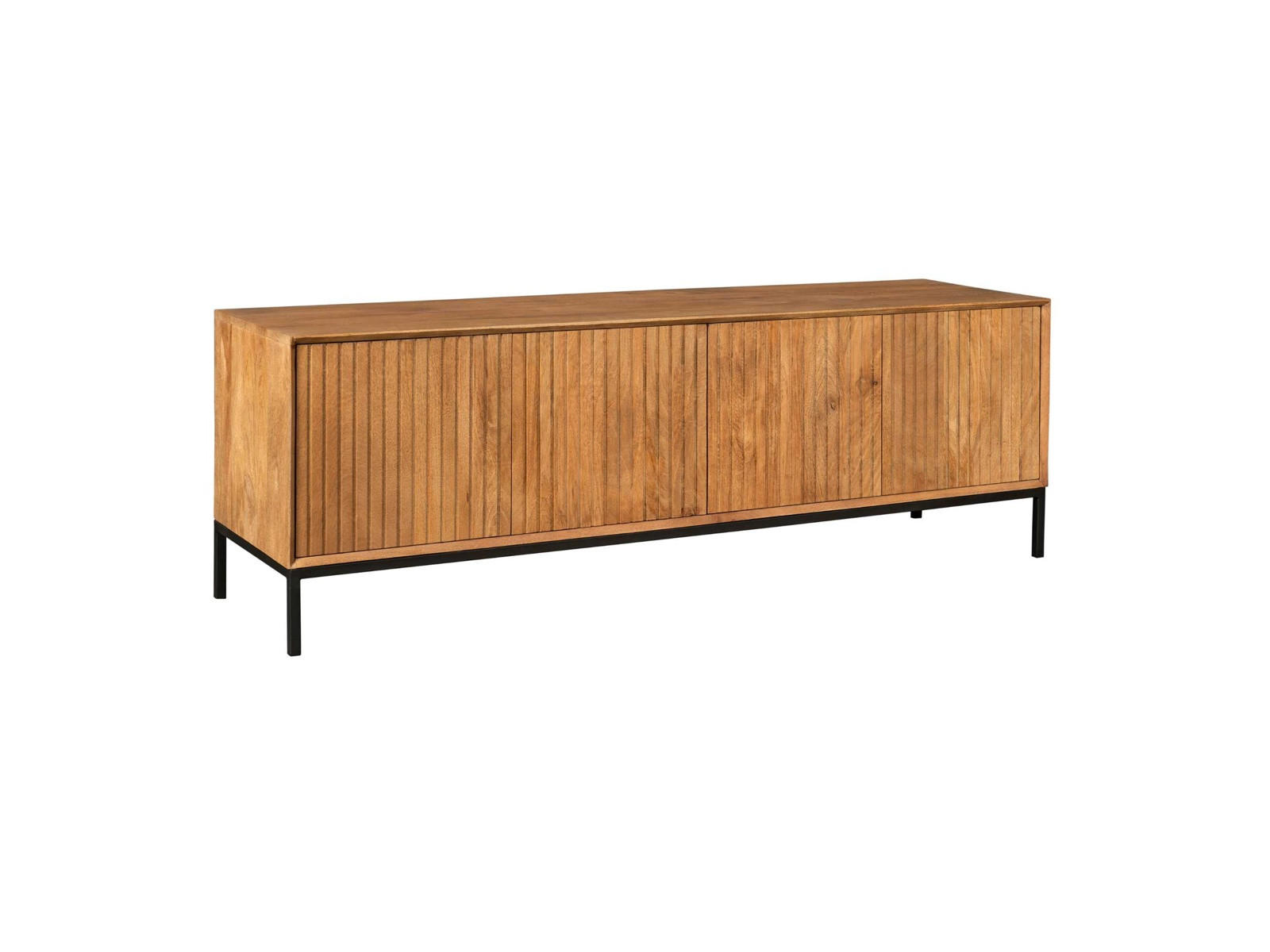 LOWBOARD Dimora Mangoholz 165 cm / 45 cm Natur - Naturfarben, Holz (165/55/45cm) - Villa Möbel